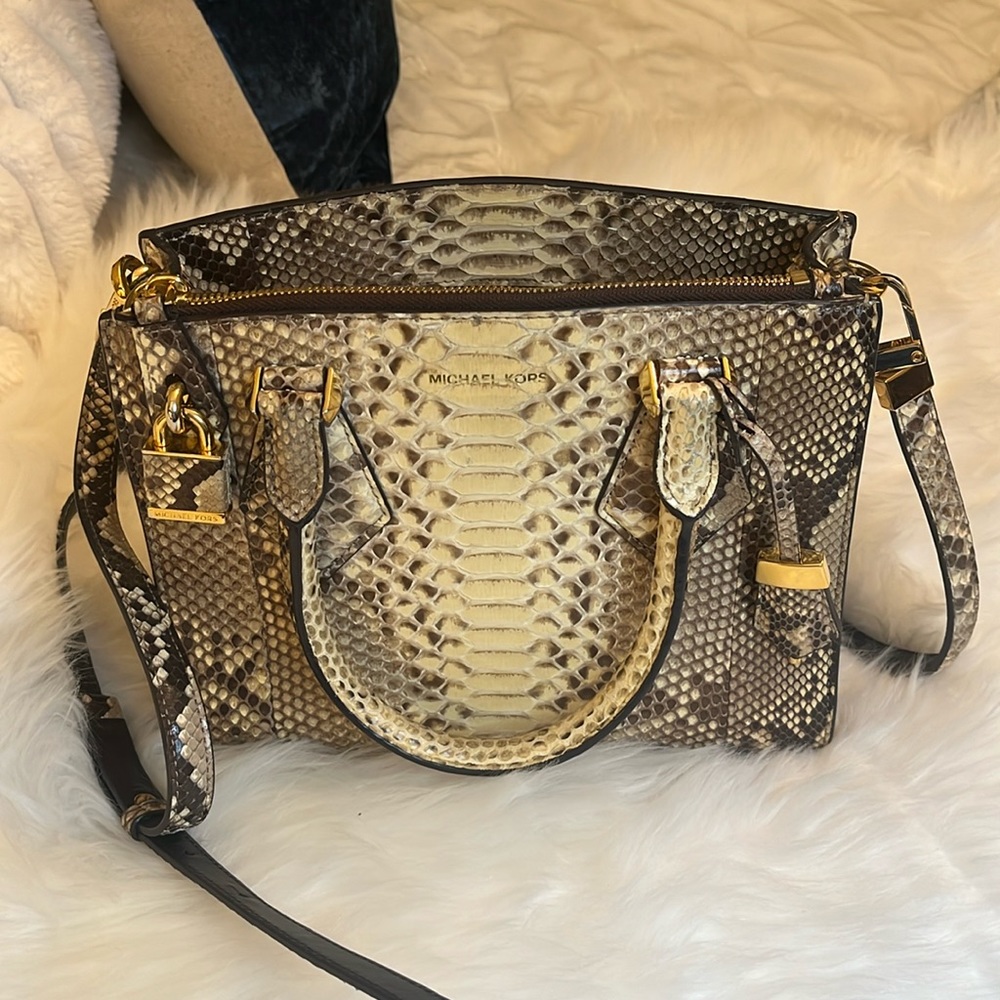 Genuine Python Skin Micheal Kors Hand Bag Perfect Condition Never Used